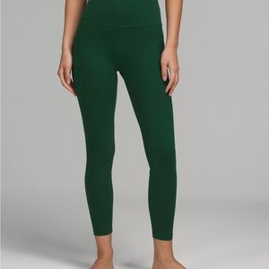 Lululemon align high rise 25 inch size 6 Everglade green